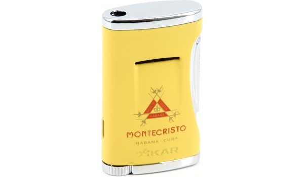 Xikar Montecristo Feuerzeug mit Jetflamme Gelb