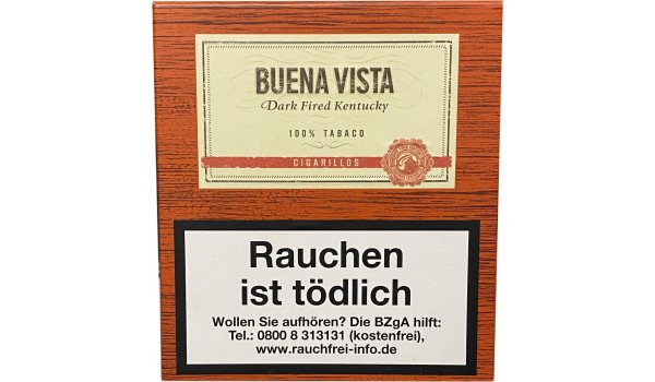 Buena Vista Dark Fired Kentucky Cigarillos, Schachtel mit 20 Stück