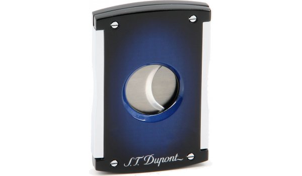 S.T. Dupont Maxijet Zigarrenschneider mit Doppelklinge Sunburst Blau