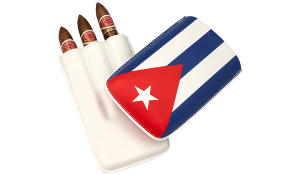 copy of Zigarrenetui 3-er mit kubanischer Flagge