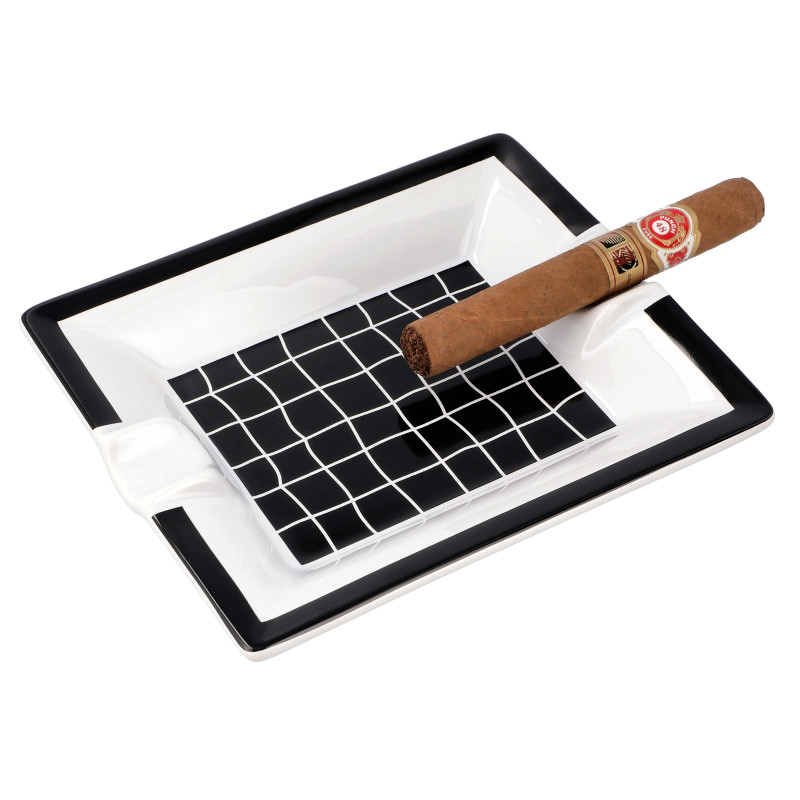 Zigarrenaschenbecher schwarz-weiß | Kaufen zum Besten Preis
