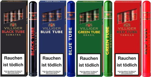 Zigarillos der Serie Villiger Coloured Tubes