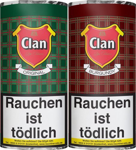 Tabak der Serie Clan Pipe Tobacco