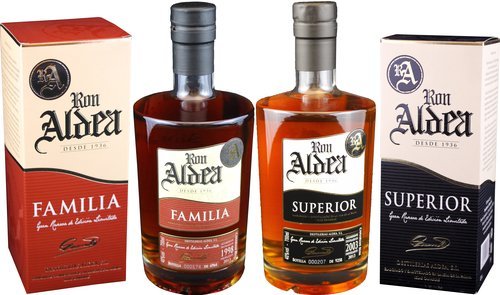 Spirituosen der Serie Ron Aldea Rum