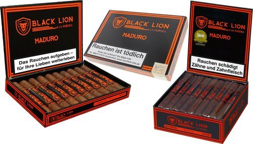 La Aurora Black Lion Maduro Zigarren der Serie La Aurora Black Lion Maduro