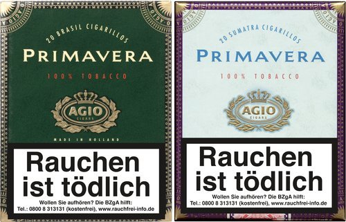 Zigarillos der Serie Agio Primavera