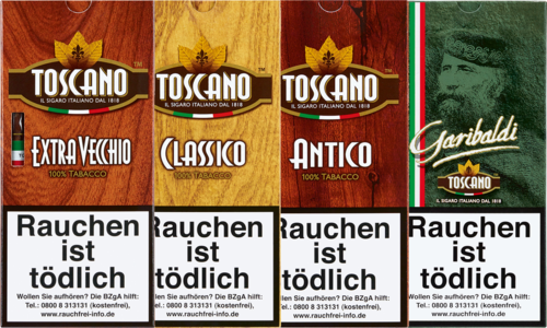 Toscano Sigari Zigarillos der Serie Toscano Sigari