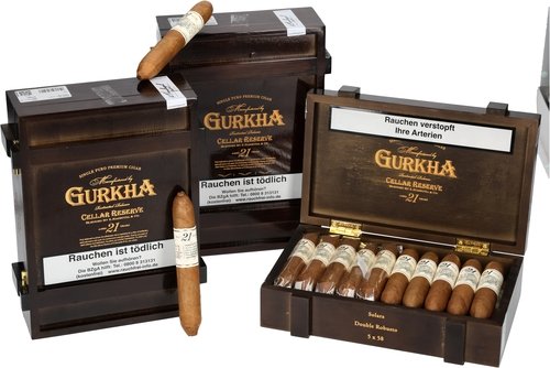 Zigarren der Serie Gurkha Cellar Reserve 21 Years