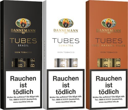 Zigarren der Serie Dannemann Tubes
