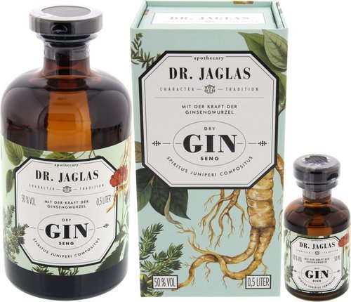 Spirituosen der Serie Dr. Jaglas Gin