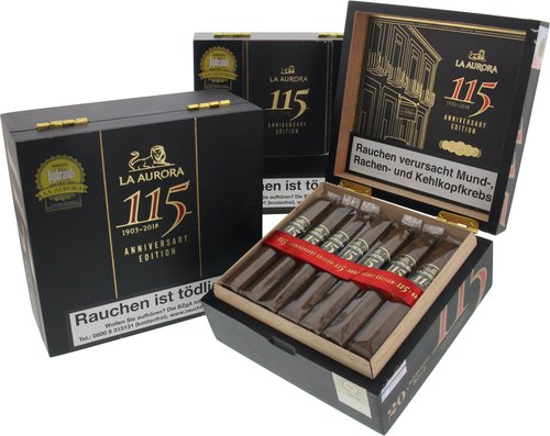 La Aurora 115 Anniversary Zigarren der Serie La Aurora 115 Anniversary