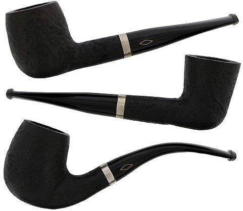 Pfeifen der Serie Brebbia Golf Sabbiata Nera