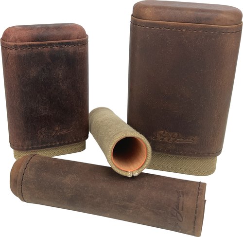 Zigarrenzubehör der Serie Guy Janot Zigarrenetui Büffelleder Canvas