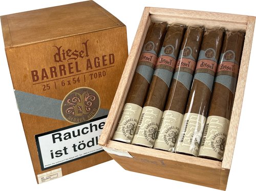 Diesel Barrel Aged Zigarren der Serie Diesel Barrel Aged