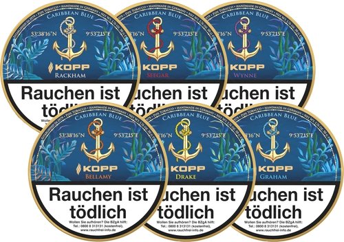 Tabak der Serie Kopp Caribbean Blue