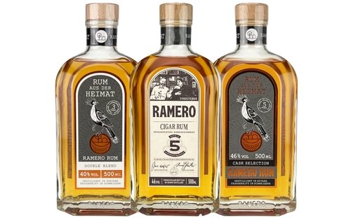 Spirituosen der Serie Heimat Distillers Rum