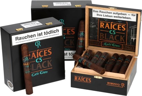 Zigarren der Serie Raices C5 Black