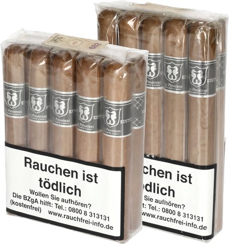 Zigarren der Serie Les Privatiers Silver Edition