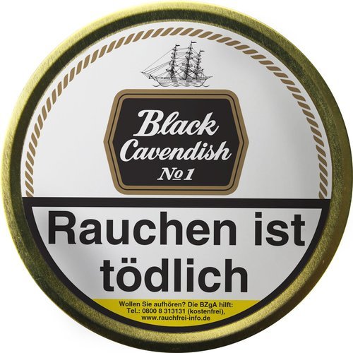 Tabak der Serie Black Cavendish No. 1 Pfeifentabak