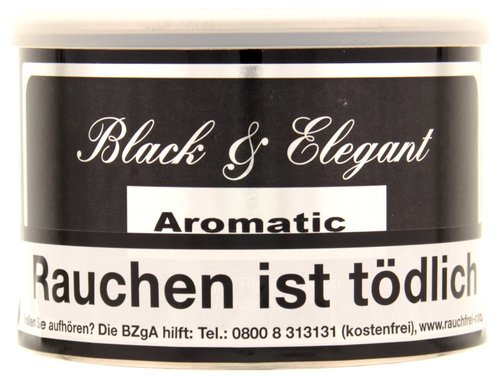 Black & Elegant Pipe Tobacco Tabak der Serie Black & Elegant Pipe Tobacco