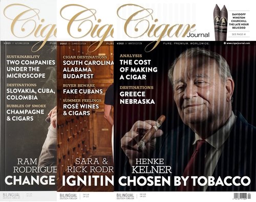 Zigarrenzubehör der Serie Cigar Journal Zigarrenmagazine