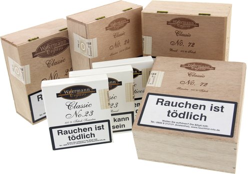 Zigarillos der Serie Woermann Cigars Classic Cigarillos - 100% Tabak