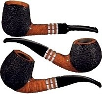 Pfeifen der Serie Vauen Admiral (Rusticated)