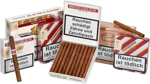 Zigarillos der Serie Romeo y Julieta Cigarillos