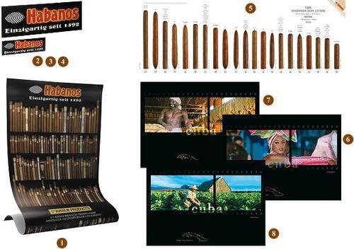 Zigarrenzubehör der Serie Habanos Poster