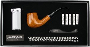 Pfeifen Pfeifen Sets  Jean Claude Gebogen Goldbraun