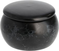 Classic Tabaktopf Keramik schwarz marmoriert klein (6610131)