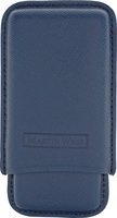 Zigarrenzubehör Etui  Martin Wess 5er Dante blau (505) (14804)