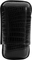 Zigarrenzubehör Etui  Martin Wess 2er Eidechse schwarz (lizard) (588) (10310)