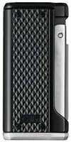 Colibri Monza III Zigarrenfeuerzeug schwarz-silber (295036) Laser
