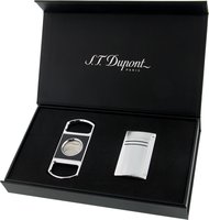 S.T. Dupont Geschenkset Maxijet Chrome Grid &amp; Cigar Cutter (020157NQ319)