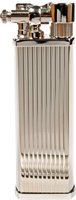 Pfeifenzubehör Pfeifenfeuerzeug  Pearl silberfarben, liniert (PE31941-61) (10242)
