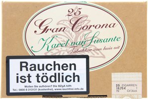 Zigarillos Belgien  Karel van Susante Gran Corona Sumatra (25er)
