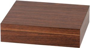 Zigarrenzubehör Humidor  Classic Walnuss (561014) mit Acrylpolymerbefeuchter und Haarhygrometer