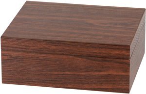 Zigarrenzubehör Humidor  Classic Walnuss (561273) mit Acrylpolymerbefeuchter & Adorini Haarhygrometer