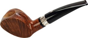 Pfeifen Freehand Pfeifen  Mastro de Paja (MDP#7) braun und orange Blowfish (interne Nr. 10281)