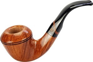 Pfeifen Freehand Pfeifen  Mastro de Paja (MDP#10) braun und orange Bent Bulldog (interne Nr. 10269)