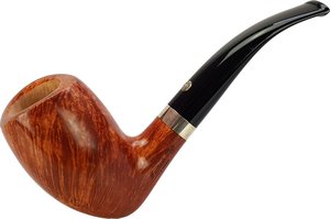 Mastro de Paja Handmades (MDP#6) braun und orange Bent Billiard (interne Nr. 10263)