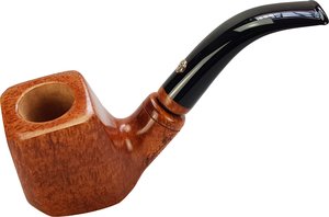 Pfeifen Freehand Pfeifen  Mastro de Paja (MDP#6) braun und orange Bent Billiard (interne Nr. 10253)