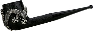 Pfeifen Serienpfeifen  Dunhill Pipes No. 4103 Shell Briar Dragon Silber (Nr. 215)
