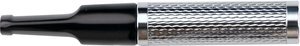 Zigarrenzubehör Zigarrenspitzen  Denicotea Cigarillo-Sattel fur 6mm Cigarillos silber guillochiert (013090)