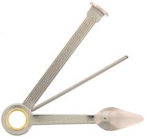 Pfeifenzubehör Pfeifenstopfer  Classic nickel guillochiert 3teilig (490000 - 10 Stück mit Preisvorteil)