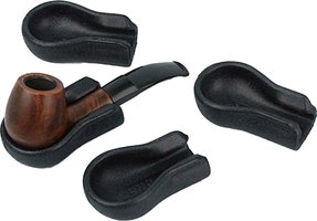Pfeifenzubehör Pfeifenständer  Classic fürs Auto mit Klebepunkt schwarz (553811)