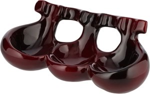 Pfeifenzubehör Pfeifenständer  Classic Keramik 3er rot glänzend (6610123)