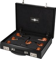 Pfeifen Pfeifen Sets  Dunhill Pipes 7 Tage Lederkoffer Root Briar