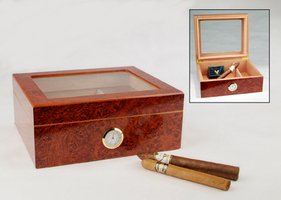 Zigarrenzubehör Humidor  Angelo inkl. Schwamm-Befeuchter (92027)